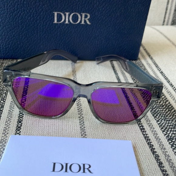 DIOR Diorxtrem 57mm Mirrored Square Sunglasses Grey/Bordeaux - Picture 4 of 10